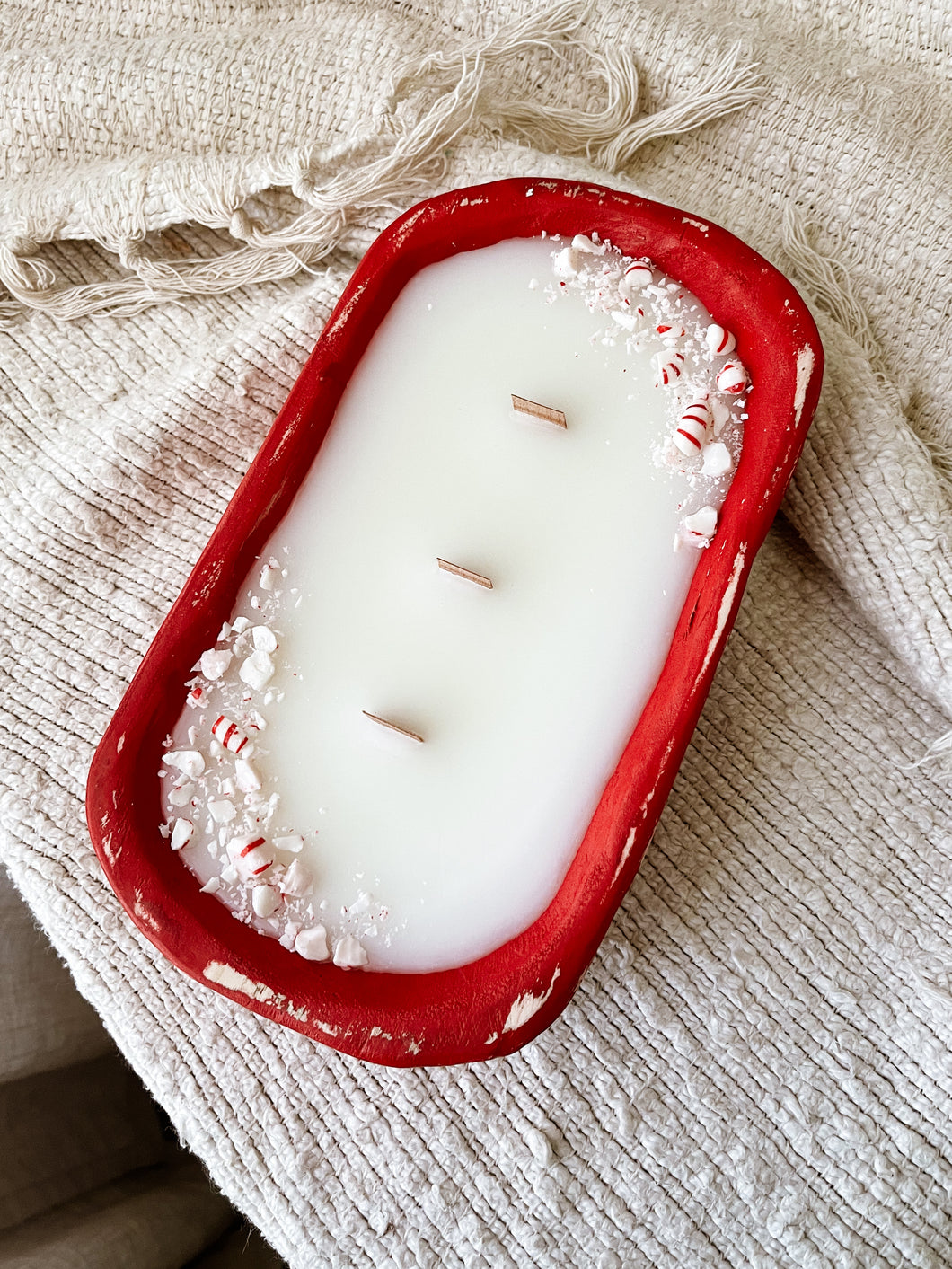 Red Peppermint Candle